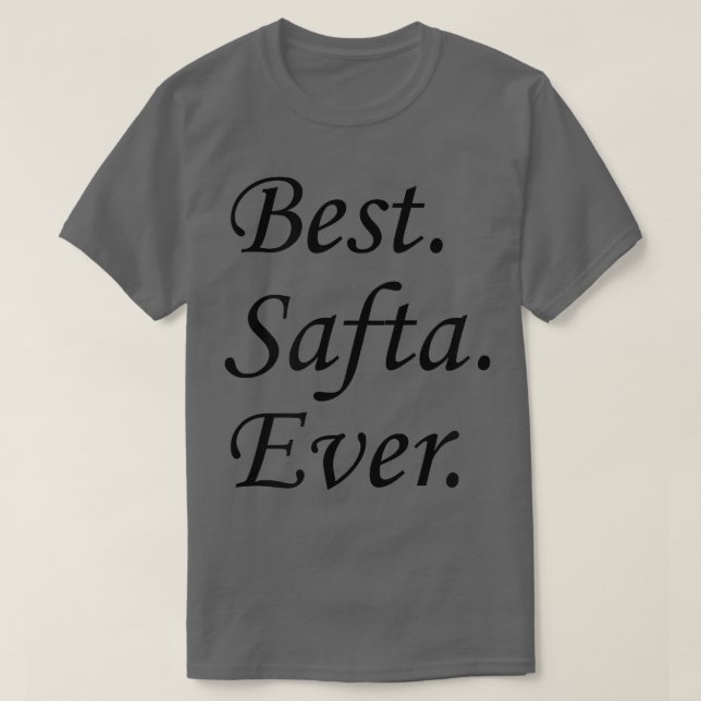 Bästa Safta någonsin Hebreiska mormor  T Shirt (Design framsida)