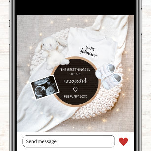 Bästa Sak är oväntad Photo Gravid Meddelande