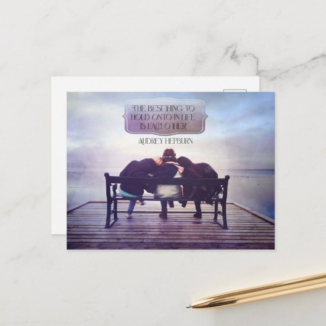 Bästa Sak att hålla sig kvar i livet Vykort (Fram/Back In Situ)