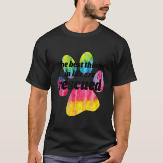 Bästa Sak i livet räddas katt och Hund älskare T Shirt