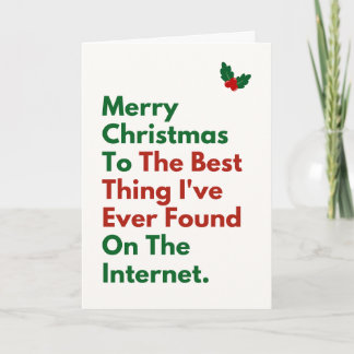 Bästa sak jag hittade på internet Roligt julkort Kort