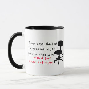 Bästa Sak om mitt jobb Sarcasm Funny kaffe Mugg