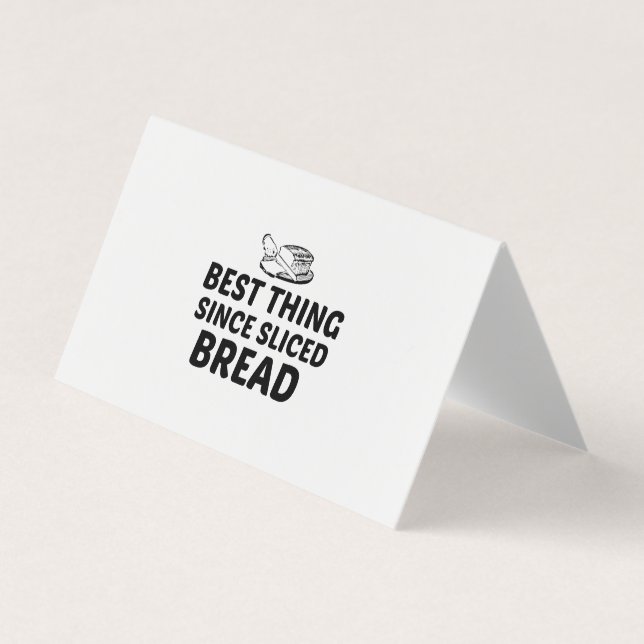 Bästa sak sedan skivat bröd visitkort (Framsida)