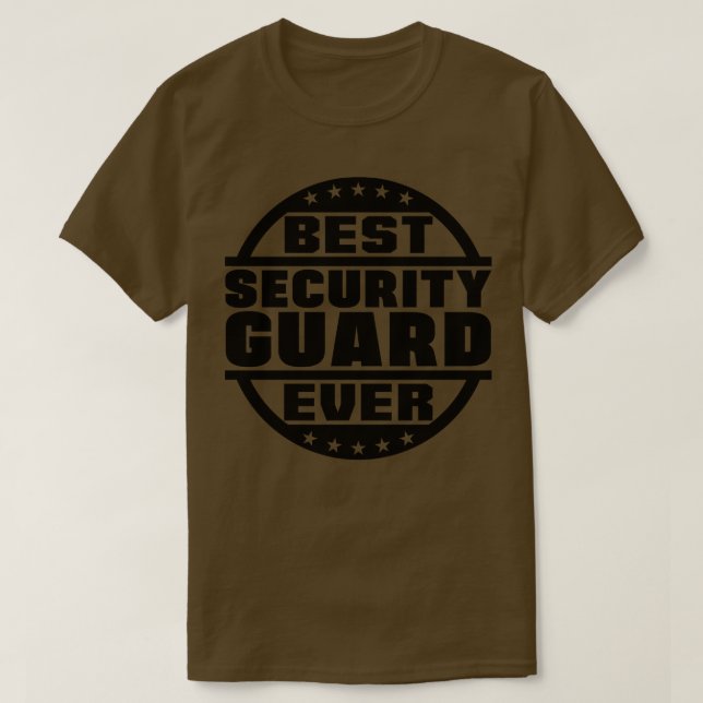 Bästa säkerhetsgardet någonsin t shirt (Design framsida)