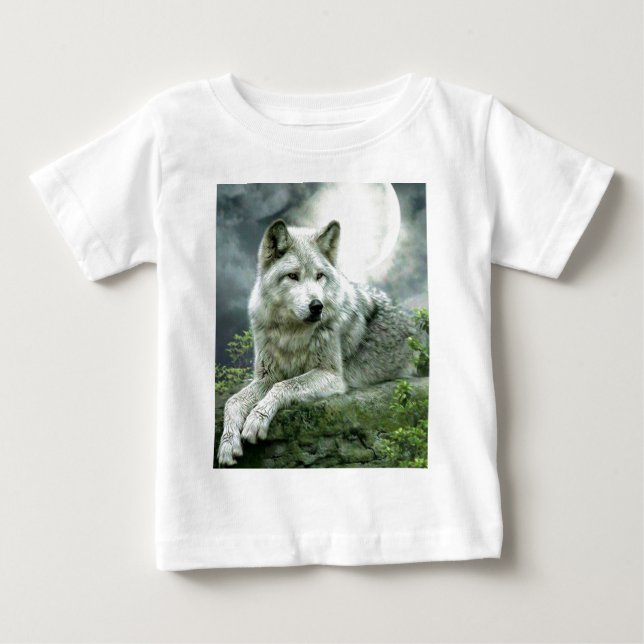 Bästa säljande bild i bild av Varg med bilder Tee Shirt (Framsida)