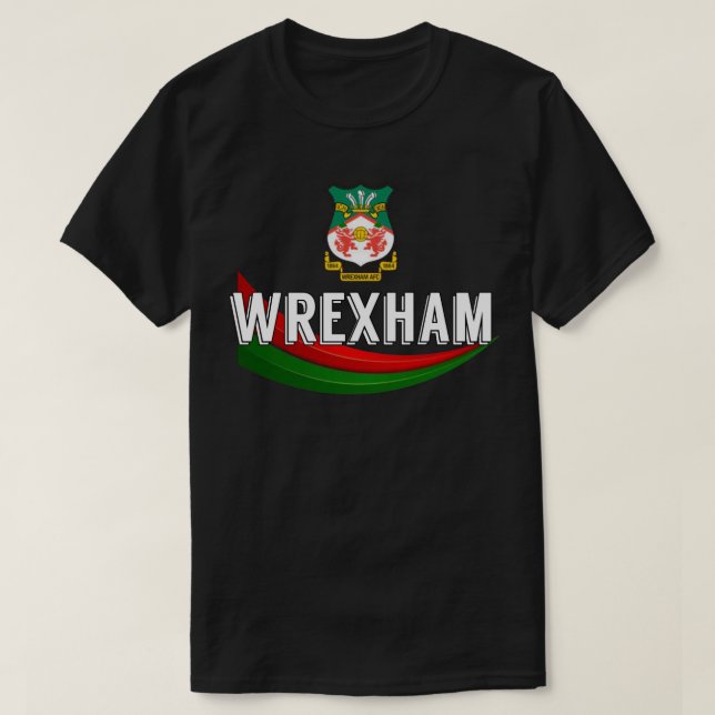 Bästa säljande Wrexham Classic T Shirt (Design framsida)