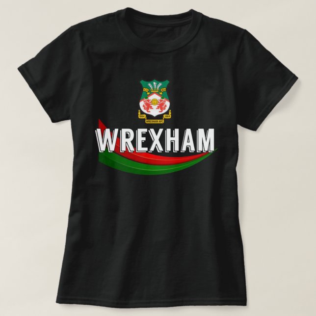 Bästa säljande Wrexham Classic T Shirt (Design framsida)
