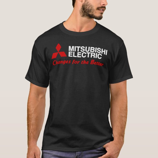 Bästa säljare Mitsubishi elektrisk Logotyp Essenti T Shirt (Framsida)