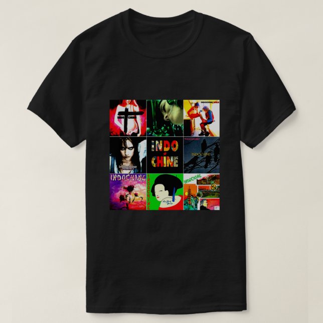 Bästa säljarens Logotyp Music Indochine Band från  T Shirt (Design framsida)