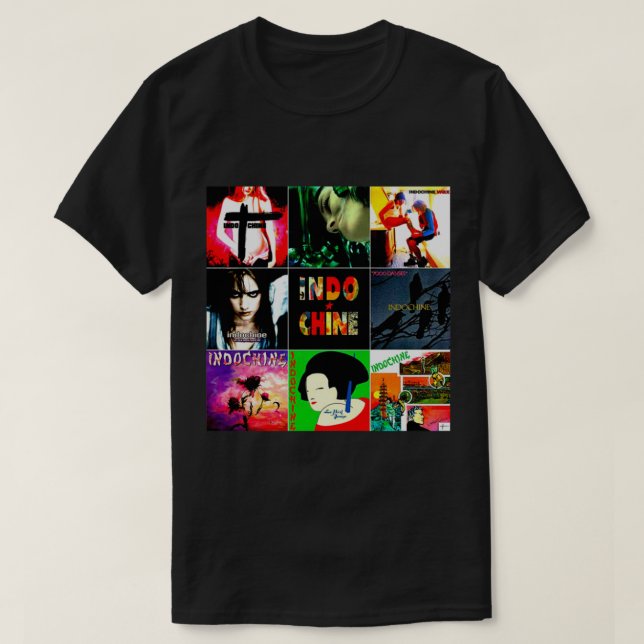 Bästa säljarens Logotyp Music Indochine Band från  T Shirt (Design framsida)