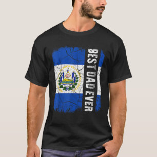Bästa salvadoran Pappa någonsin El Salvador Flagga T Shirt