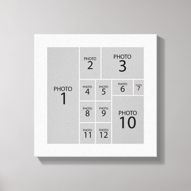 Bästa samlingsverktyg Skapar 12 foton Canvastryck (Framsida)