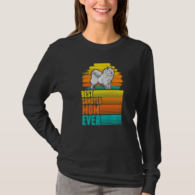 Bästa Samoyed Mamma Någonsin Samoyed Mamma T Shirt (Framsida)