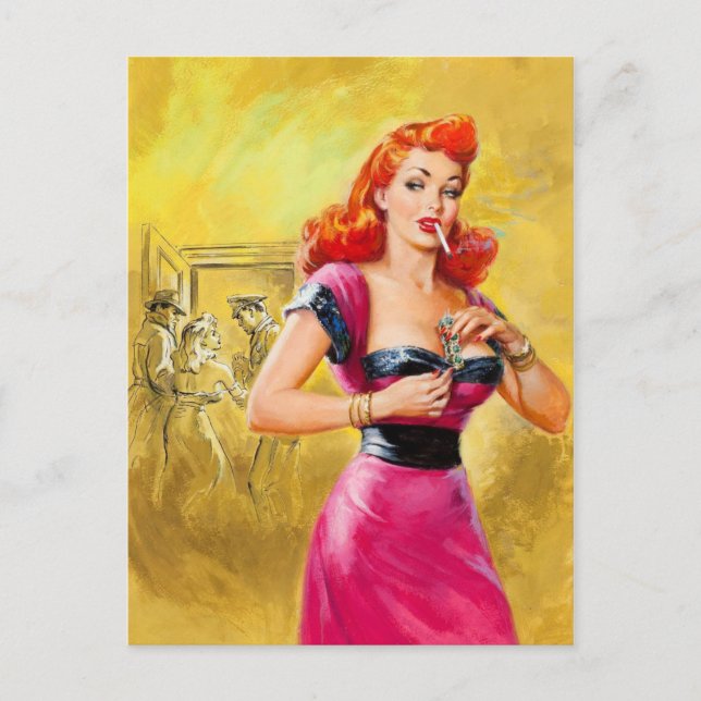 Bästa sann detektiver vykort (Framsida)