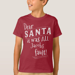 Bästa Santa Anpassningsbar Shirt, lägg till namn T Shirt