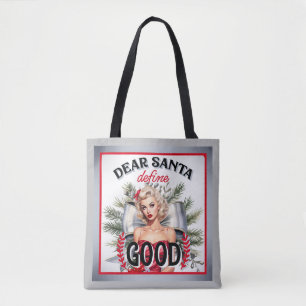 Bästa Santa Define Bra Retro-Pinupet Tygkasse