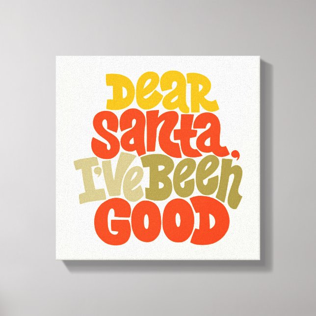 Bästa Santa I har varit Bra Design Canvastryck (Framsida)