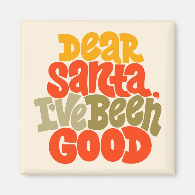 Bästa Santa I har varit Bra Design Magnet (Framsidan)