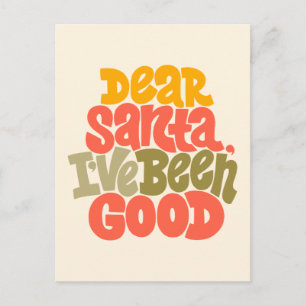 Bästa Santa I har varit Bra Design Vykort