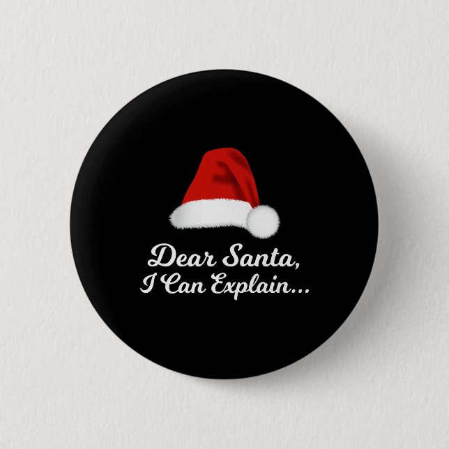 Bästa Santa I kan förklara lustigt Knapp (Framsida)