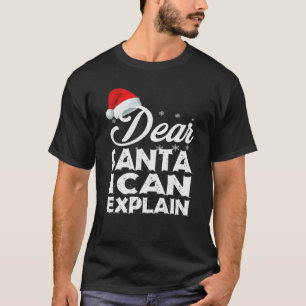 Bästa Santa I kan förklara lustigt T Shirt