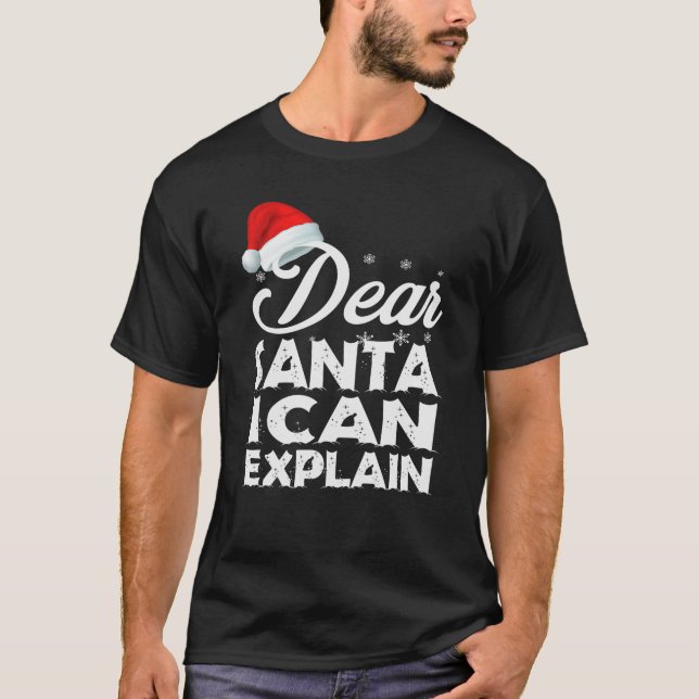 Bästa Santa I kan förklara lustigt T Shirt (Framsida)
