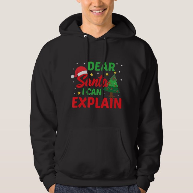 Bästa Santa I kan förklara Naughty Children Christ Hoodie (Framsida)