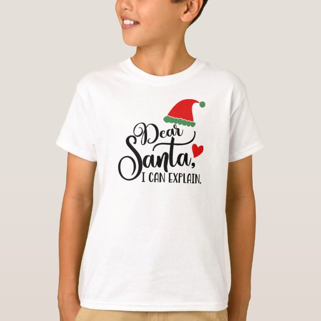 Bästa Santa I kan förklara nuny Typografi T Shirt (Framsida)