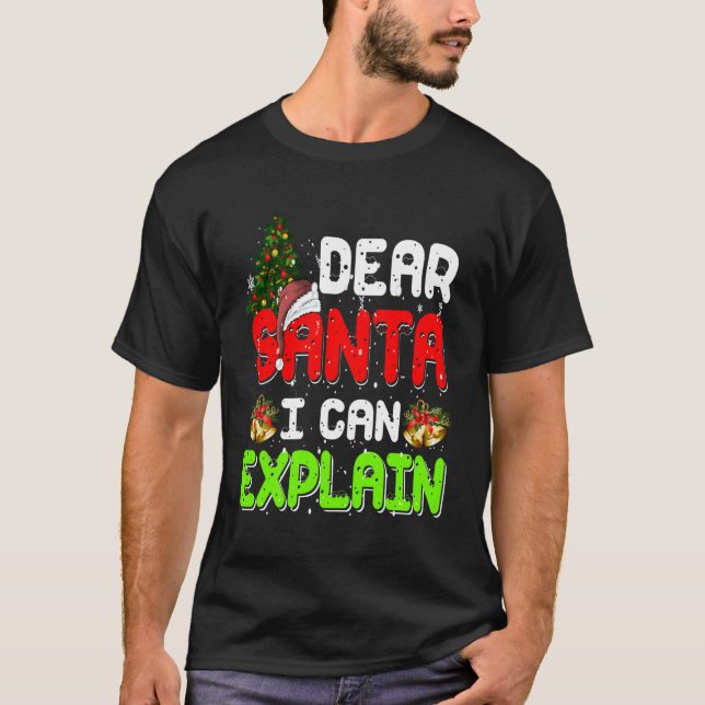 Bästa Santa I kan förklara Pajama för T Shirt (Framsida)