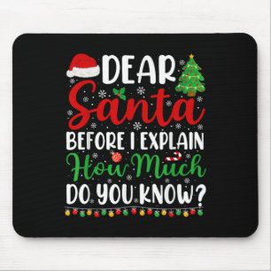 Bästa Santa I kan förklara Shirt Kids Boys Funny C Musmatta