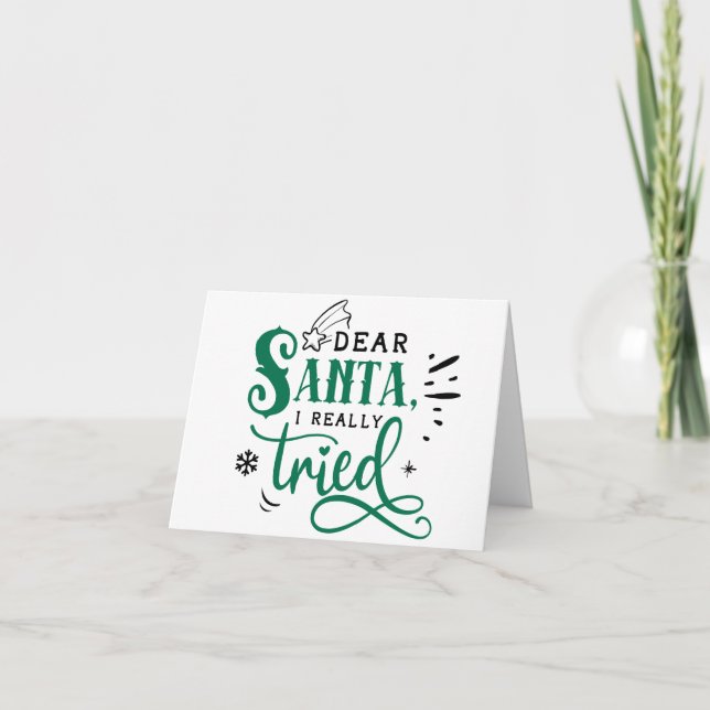 Bästa Santa I-Verkligen. | Roligt jul Humor Helgkort (Framsida)