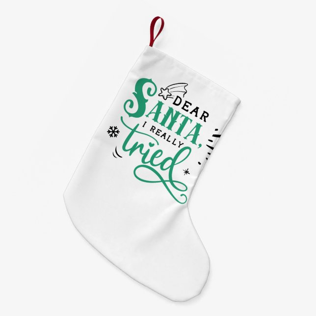 Bästa Santa I-Verkligen. | Roligt jul Humor Liten Julstrumpa (Framsidan (Hängande))