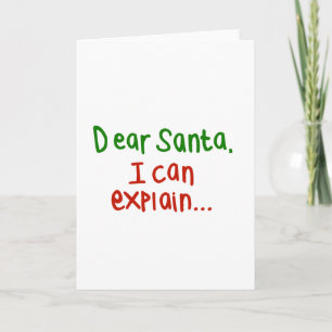 Bästa Santa jag kan förklara Helgkort