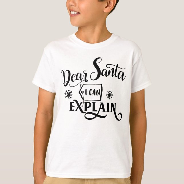 Bästa Santa jag kan förklara T Shirt (Framsida)