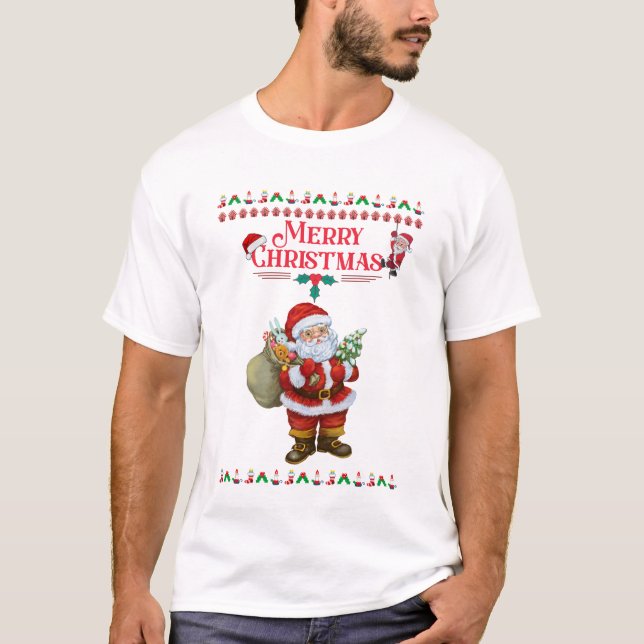 Bästa Santa | Marry jul 2024 T Shirt (Framsida)