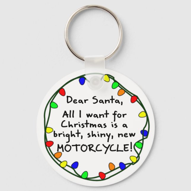 Bästa Santa Motorcykel Nyckelring (Framsida)