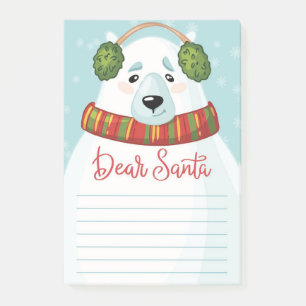 Bästa Santa Polar Bear Post-it Notes Block