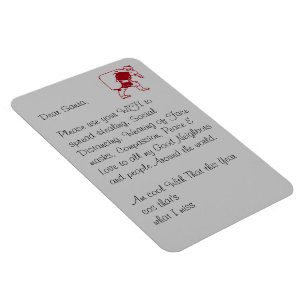 Bästa Santa Spread Healing Social Avstånd idéer Magnet