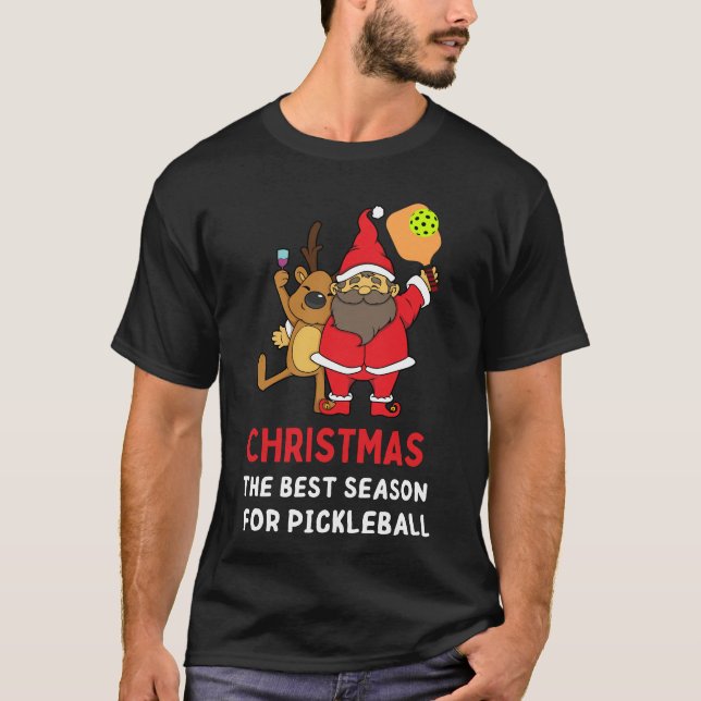 Bästa säsongen för Pickleball - julbollen T Shirt (Framsida)
