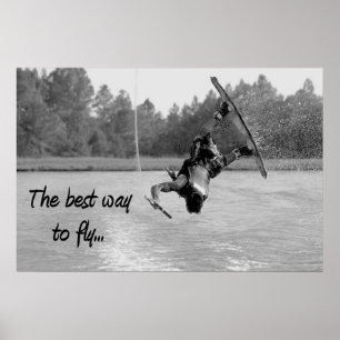 Bästa sättet att flyga Poster Coola Vatten
