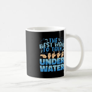 Bästa sättet att prata Underwater American Sign La Kaffemugg