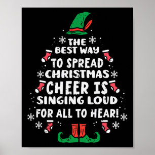 Bästa sättet att sprida julklapp Julafton Kvinnor Poster