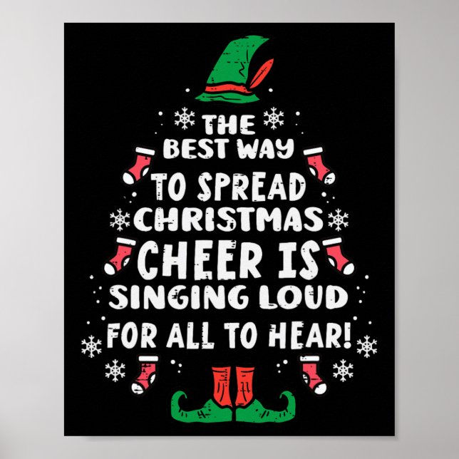 Bästa sättet att sprida julklapp Julafton Kvinnor  Poster (Framsidan)