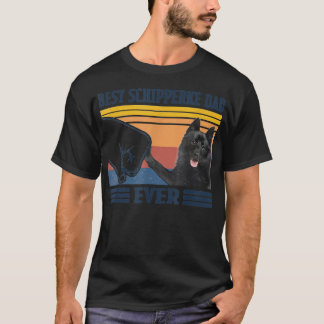 Bästa Schipperke Pappa Nånsin  Vintage Fars Dag Ch T Shirt