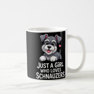 Bästa Schnauzer-konst för kvinnor flickor barn Min Kaffemugg