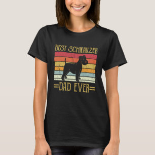 Bästa Schnauzer Pappa Någonsin Jätte Dusch Herrech T Shirt