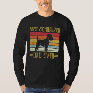 Bästa Schnauzer Pappa Någonsin Jätte Dusch Herrech T Shirt
