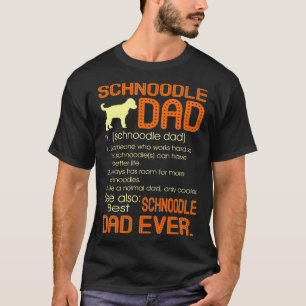 Bästa Schnoodle Pappa någonsin Far Fars dag Gift T Shirt