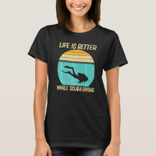 Bästa Scuba-dykning för män Kvinnor Professionell T Shirt