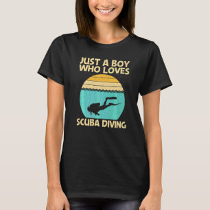 Bästa Scuba-dykning för pojkar Barn Professionell T Shirt